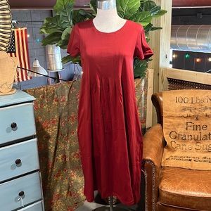 Dark red Gudrun Snowden dress